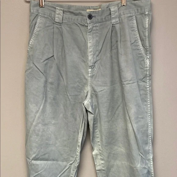 Madewell Gray Straight Leg Corduroy Pants Relaxed Fit - Picture 4 of 8